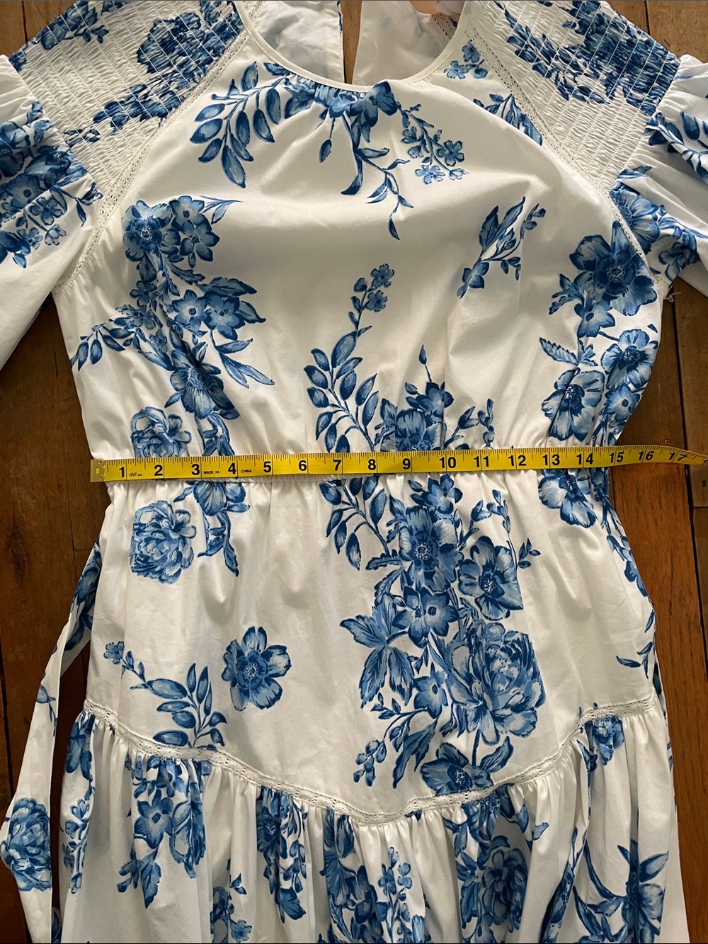 NWT Rachel Parcell floral tiered dress with ruffle sleeves- Medium - Picture 14 of 15